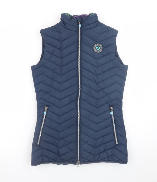 Aubrion Women's Blue Quilted Puffer Waistcoat XS