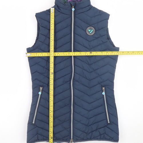 Aubrion Women's Blue Quilted Puffer Waistcoat XS