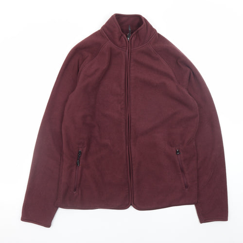 Marks and Spencer Women's Brown Fleece Full Zip Jacket M