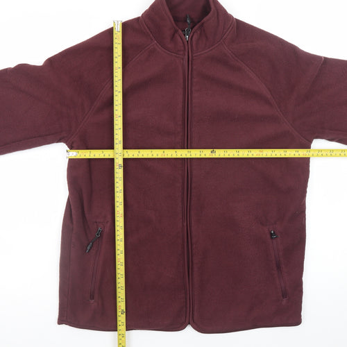 Marks and Spencer Women's Brown Fleece Full Zip Jacket M