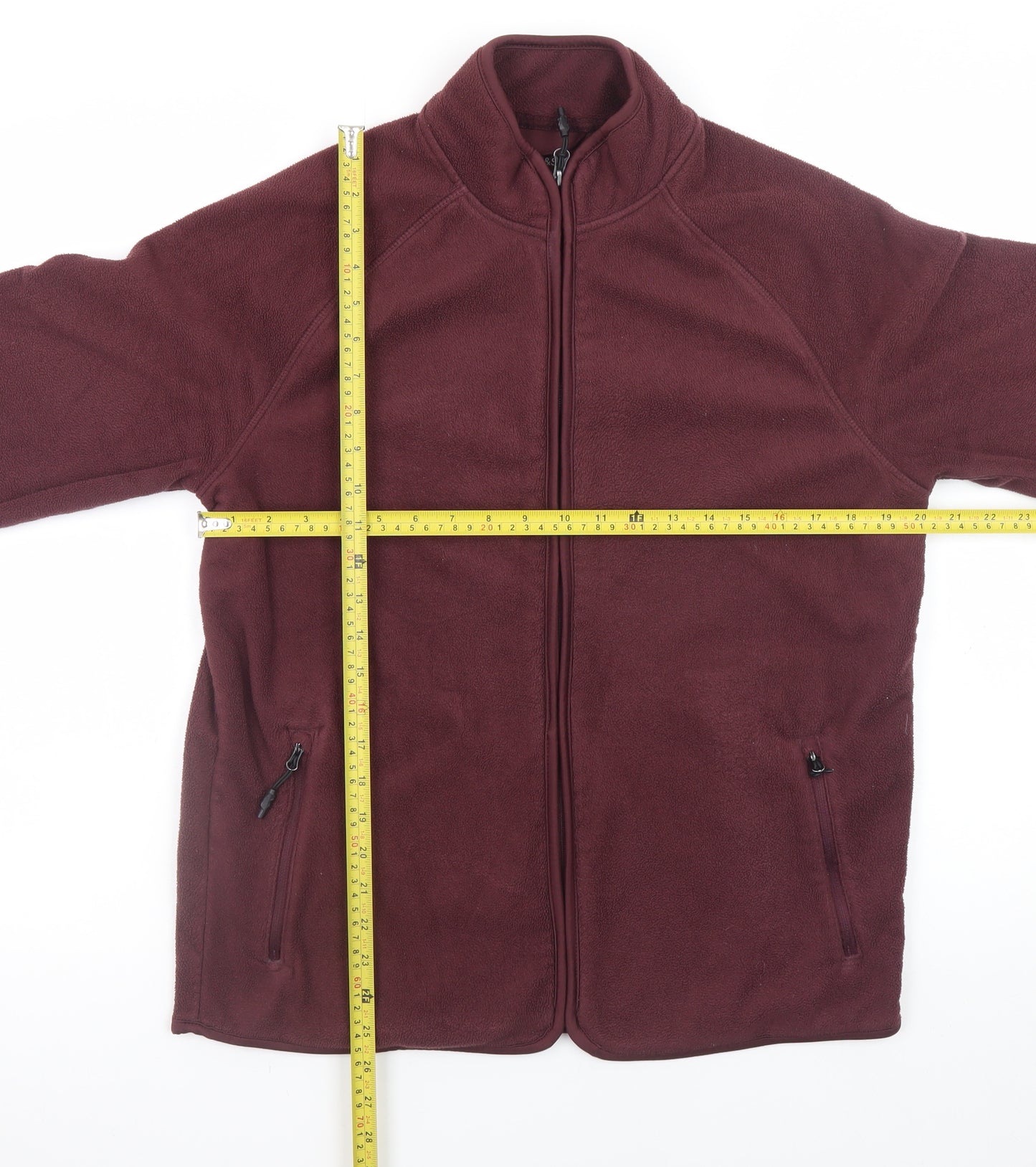Marks and Spencer Women's Brown Fleece Full Zip Jacket M