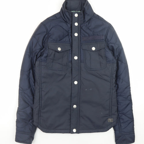 G-Star RAW Women's Blue Quilted Puffer Jacket Size M