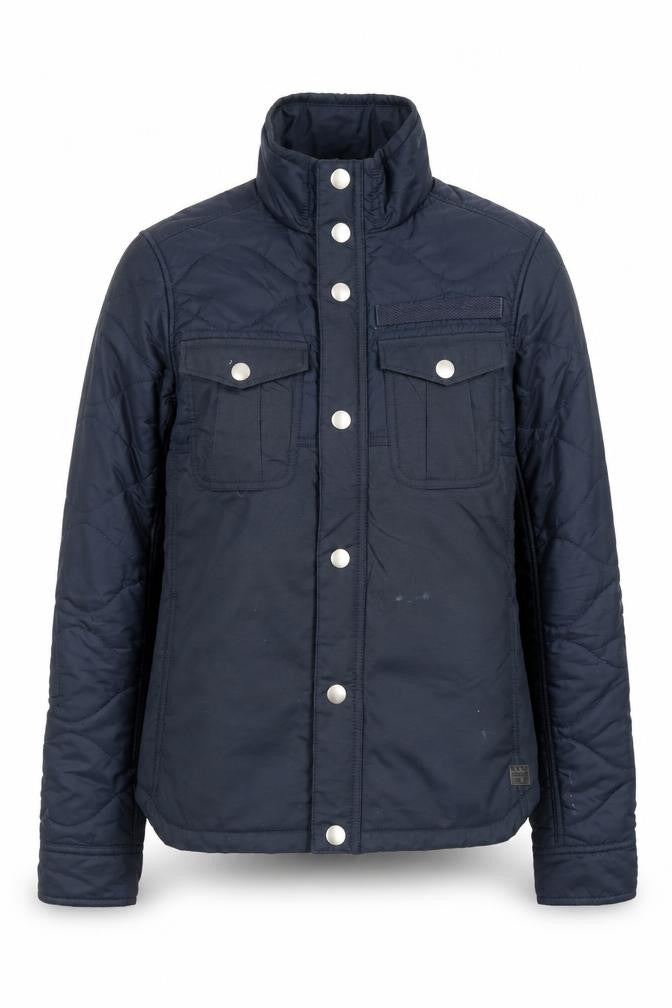 Front view of G-Star RAW Women's Blue Quilted Puffer Jacket, size M