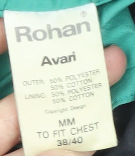 Rohan Men’s Black Avari Outdoor Jacket M 38in Water Resistant Lined