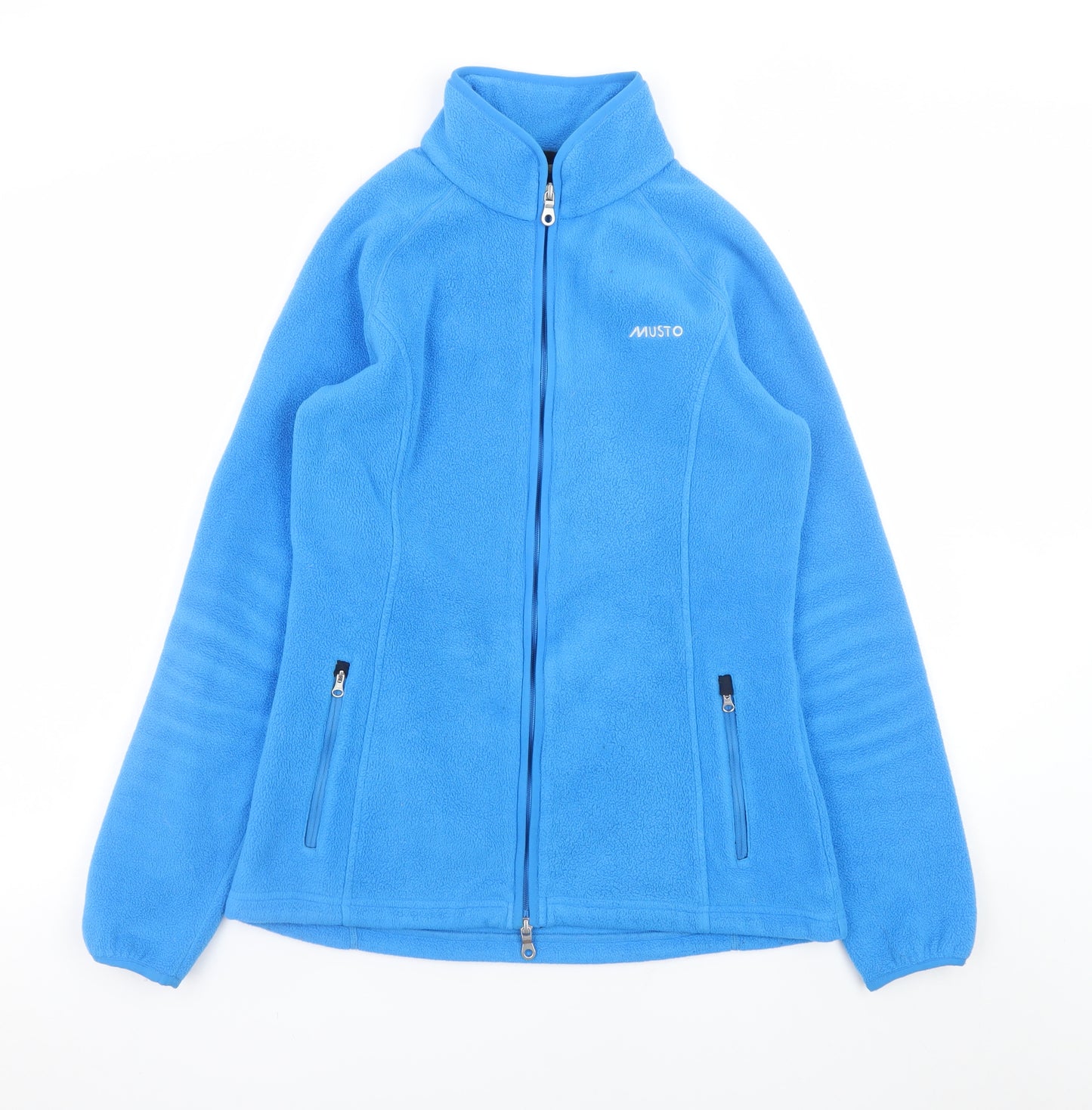 Musto Women's Blue Fleece Full Zip Jacket Size 10 Outdoor Warm