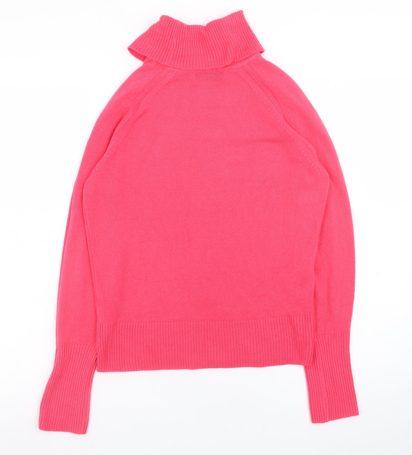 Marks and Spencer Women Pink Roll Neck Pullover Jumper XS
