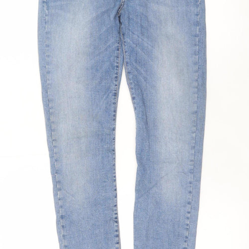Marks and Spencer Womens Blue Skinny Stretch Jeans Size 12 Long