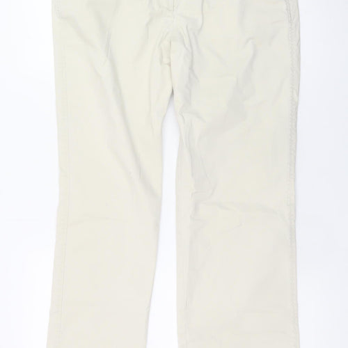 Marks and Spencer Women's Beige Size 14 Short Straight Stretch Jeans
