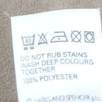 Marks and Spencer Women Beige Size 12 A-Line Midi Skirt