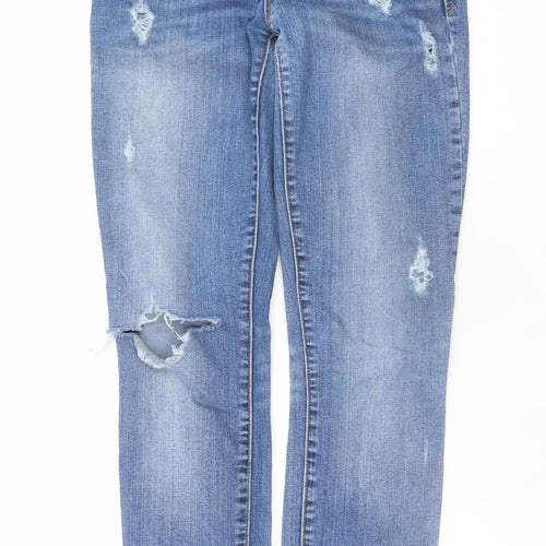 Gap 1969 Women’s Blue Distressed Skinny Jeans Size 4