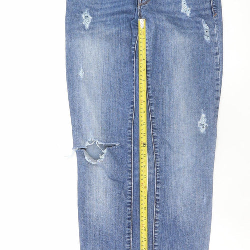 Gap 1969 Women’s Blue Distressed Skinny Jeans Size 4