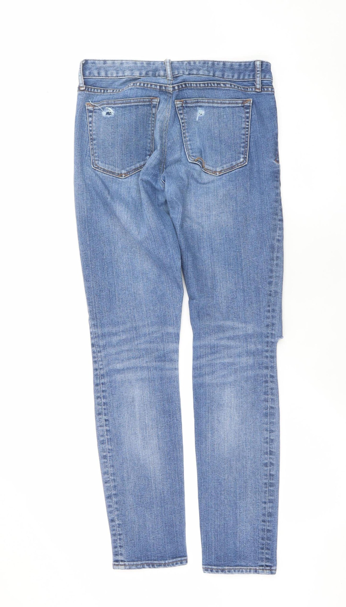 Gap 1969 Women’s Blue Distressed Skinny Jeans Size 4
