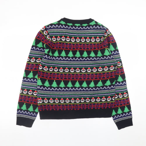 Brave Soul Womens Multicoloured L Christmas Fair Isle Knit Jumper