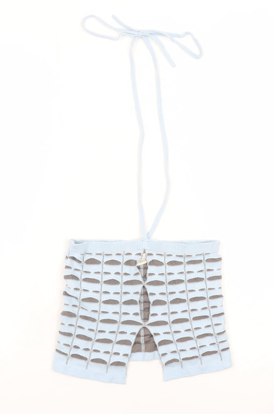 Urban Outfitters Women's Blue Halter Knit Camisole Top Size S