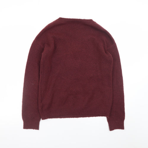 Harry Potter Women’s Red Crew Neck Pullover Jumper 2XS