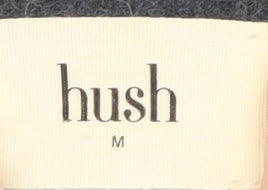 Hush Women's Blue Wool Cashmere V-Neck Jumper Size M