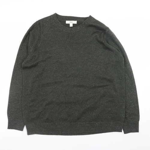 Marks and Spencer Women’s Green Crew Neck Acrylic Knit Jumper M