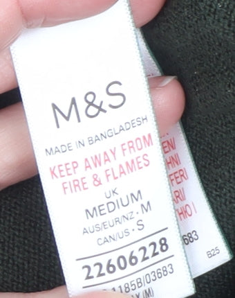Marks and Spencer Women’s Green Crew Neck Acrylic Knit Jumper M