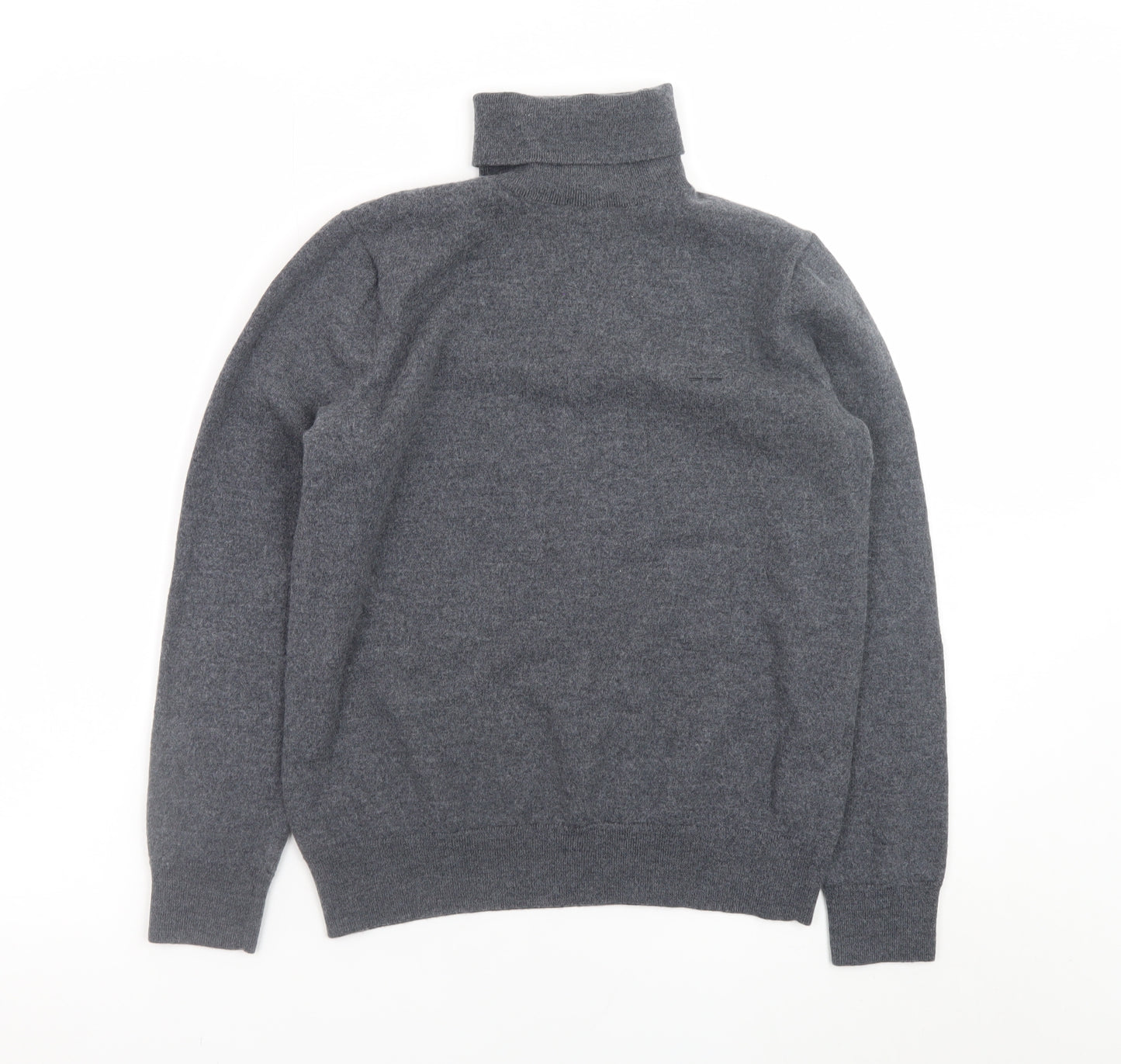 Adolfo Dominguez Women's Grey Wool Roll Neck Jumper M