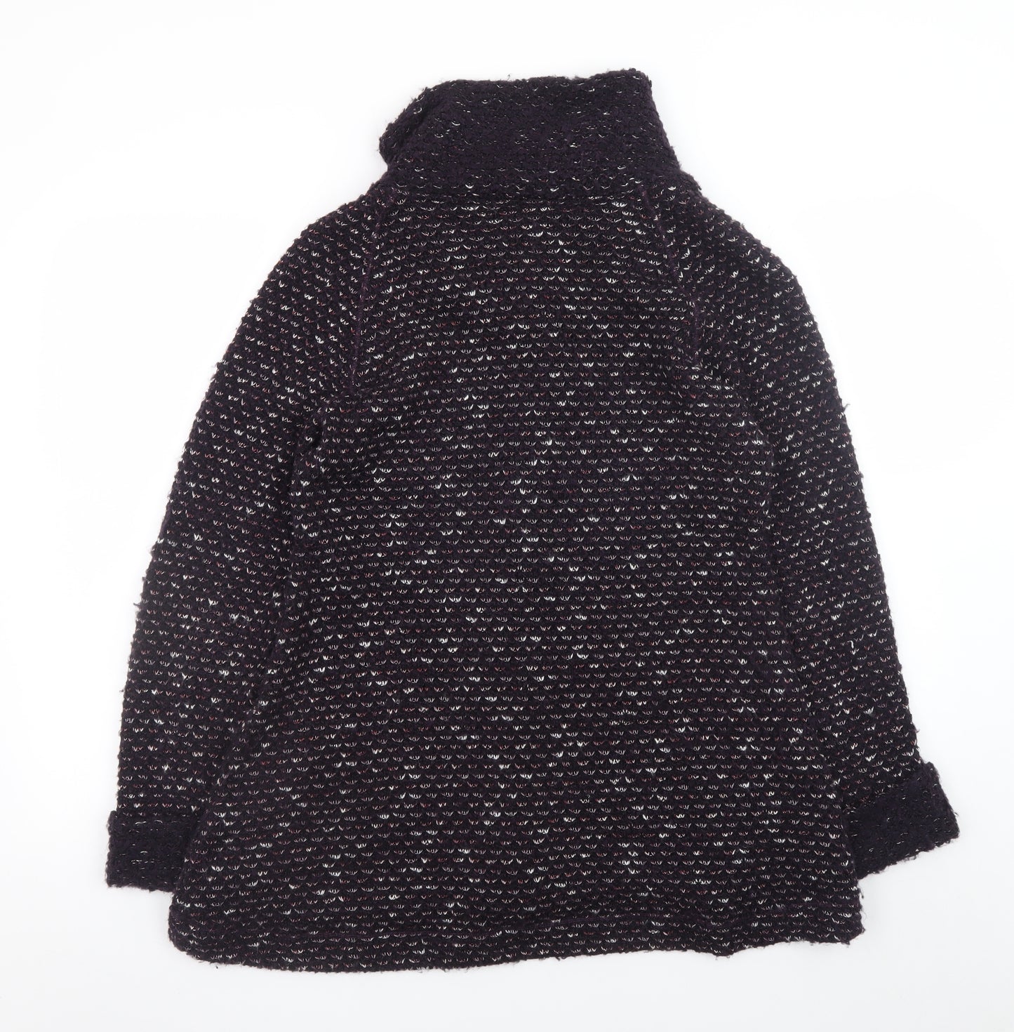 Sahara Women's Black Wool Blend Button Cardigan Size S