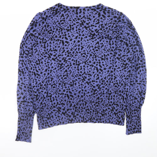 Marks and Spencer Women's Blue Animal Print Pullover Jumper Size 20