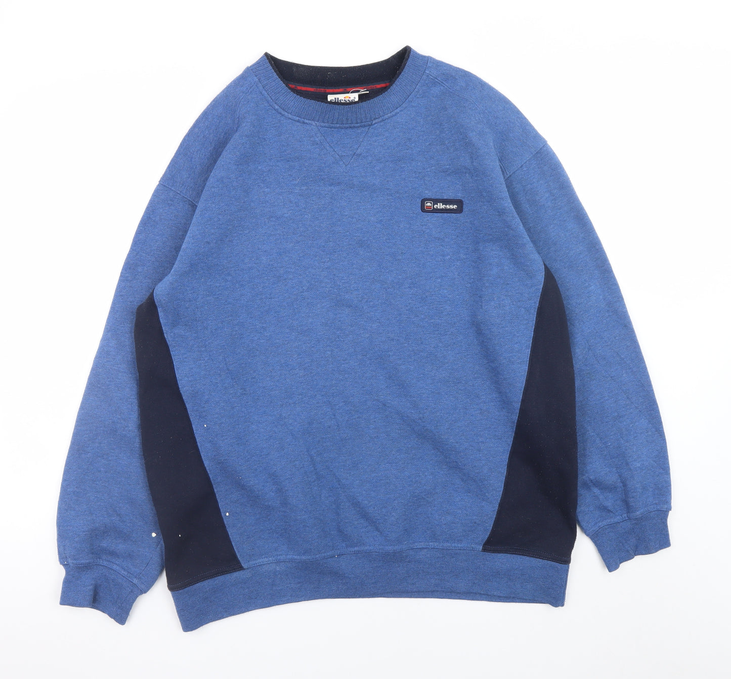 Ellesse Men's Blue Crew Neck Pullover Sweatshirt Size M Classic Logo Style