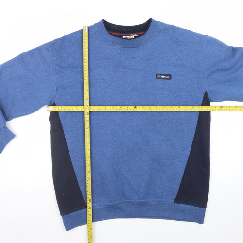Ellesse Men's Blue Crew Neck Pullover Sweatshirt Size M Classic Logo Style