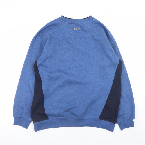 Ellesse Men's Blue Crew Neck Pullover Sweatshirt Size M Classic Logo Style