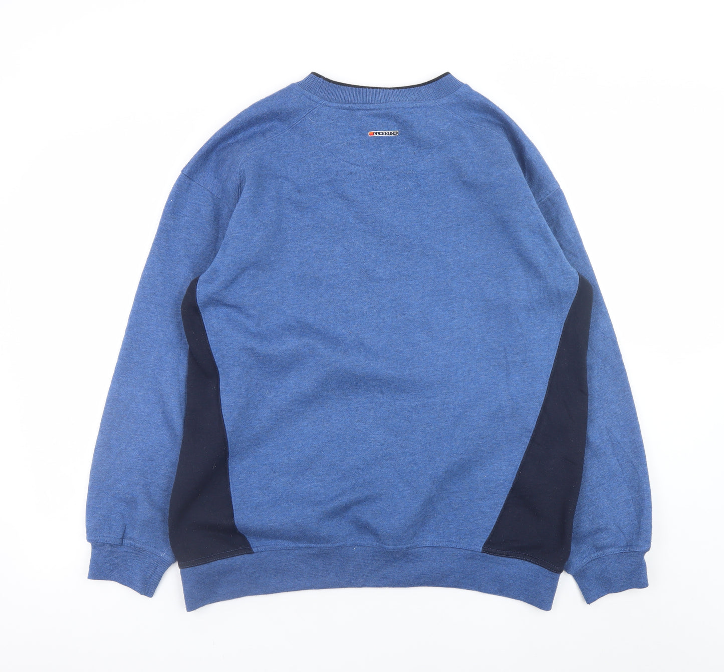 Ellesse Men's Blue Crew Neck Pullover Sweatshirt Size M Classic Logo Style