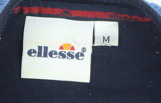 Ellesse Men's Blue Crew Neck Pullover Sweatshirt Size M Classic Logo Style