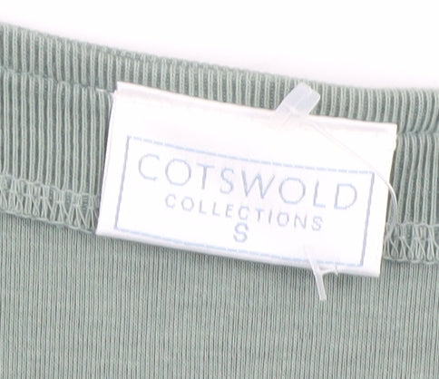 Cotswold Collections Women Green Zip Front Sleeveless Basic Tank Top S