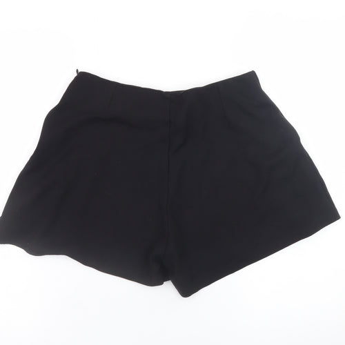 Bellentina Womens Black Size 12 High Rise Lace Up Shorts