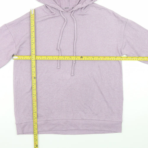 Marks and Spencer Womens Lilac Pullover Hoodie Size 8 Viscose Blend
