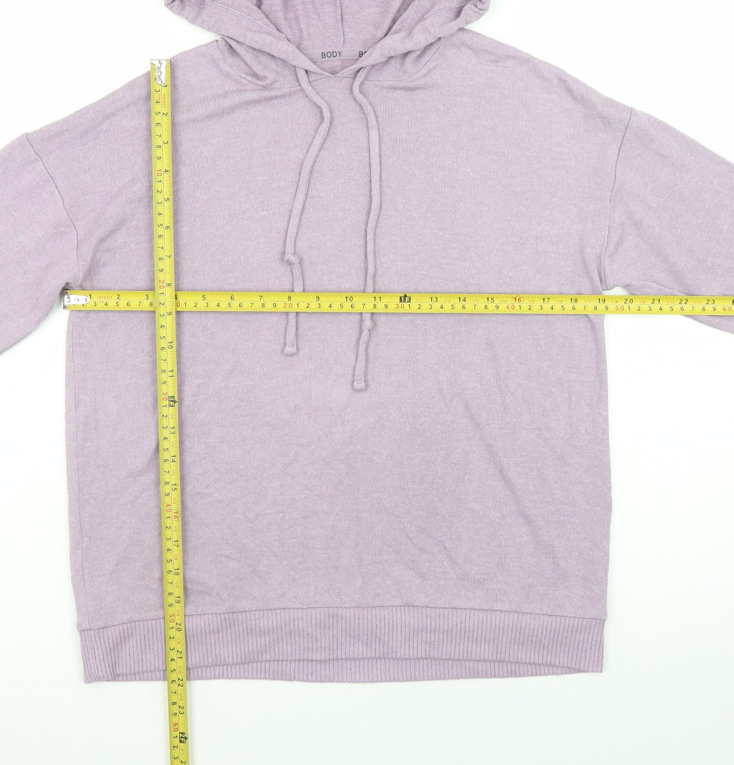 Marks and Spencer Womens Lilac Pullover Hoodie Size 8 Viscose Blend