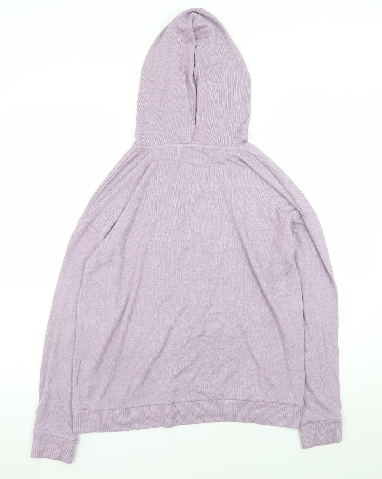 Marks and Spencer Womens Lilac Pullover Hoodie Size 8 Viscose Blend