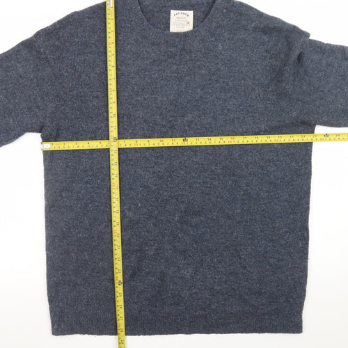 Fat Face Men's Blue Wool Blend Crew Neck Pullover Jumper Size L
