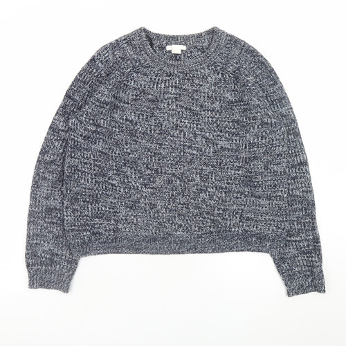H&M Women’s Grey Chunky-Knit Pullover Jumper Size 12