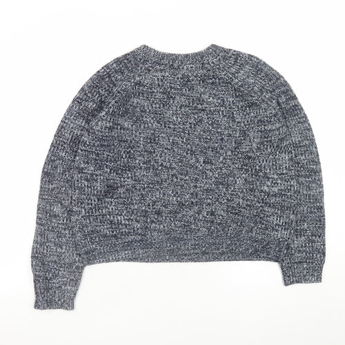 H&M Women’s Grey Chunky-Knit Pullover Jumper Size 12