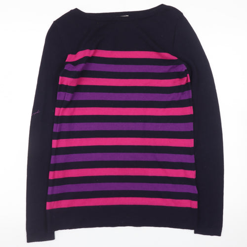 Hobbs Women's Multicoloured Striped Cotton Jumper Size S