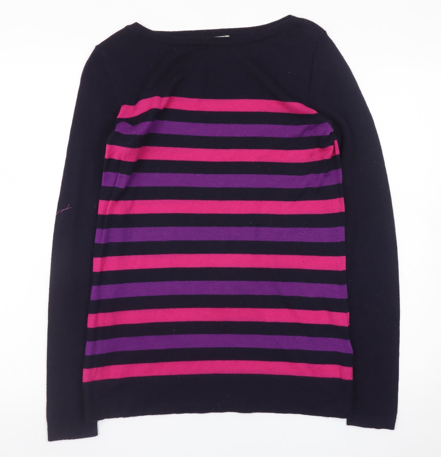 Hobbs Women's Multicoloured Striped Cotton Jumper Size S