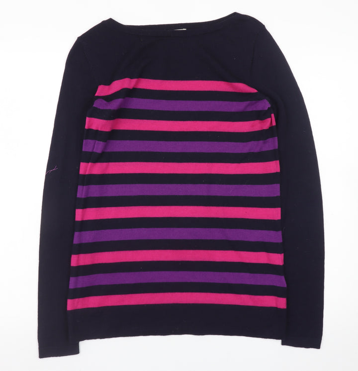 Hobbs Women's Multicoloured Striped Cotton Jumper Size S