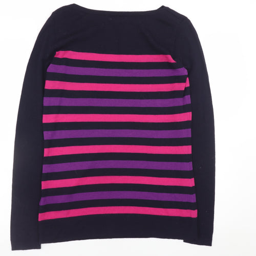Hobbs Women's Multicoloured Striped Cotton Jumper Size S