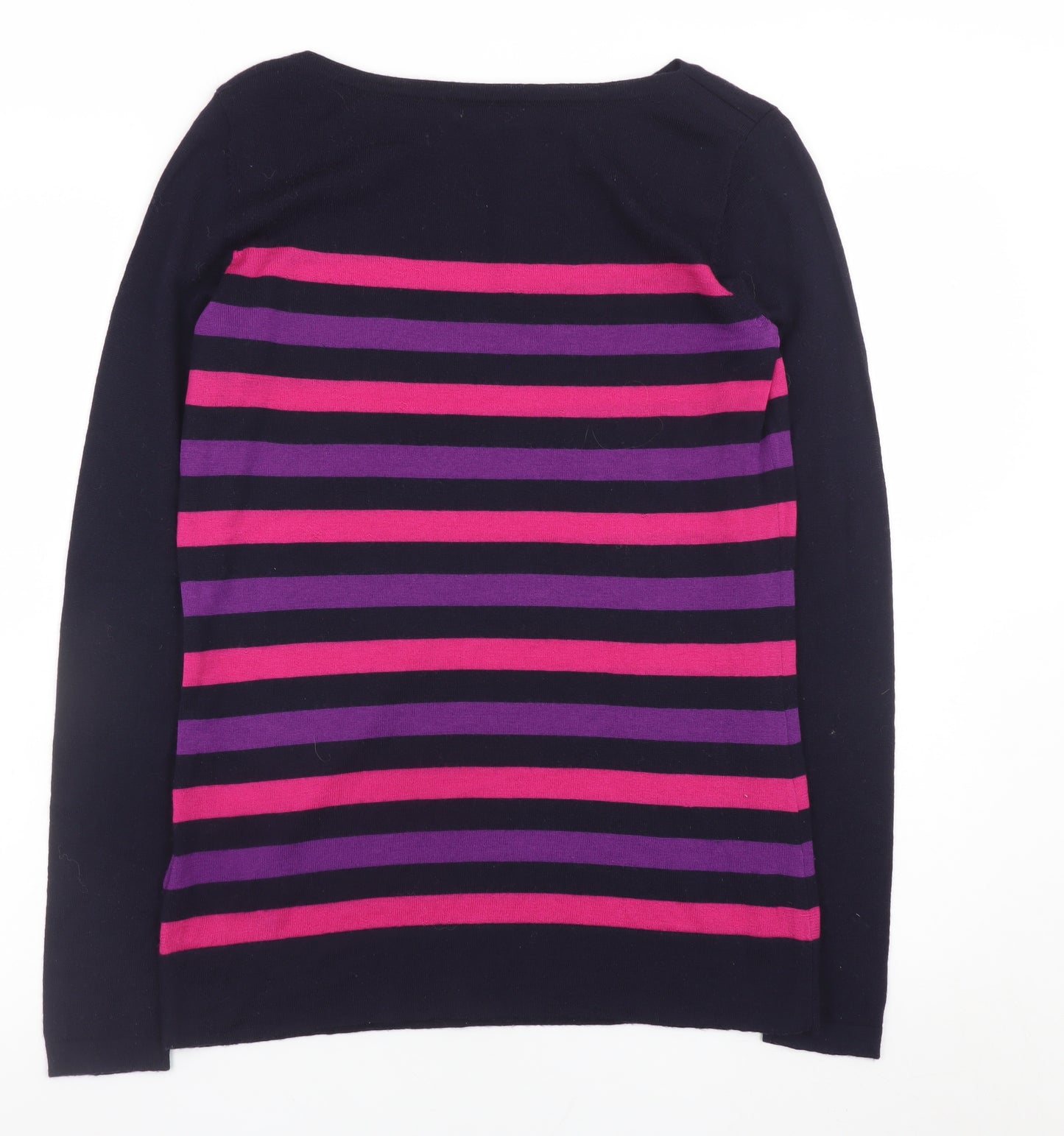 Hobbs Women's Multicoloured Striped Cotton Jumper Size S