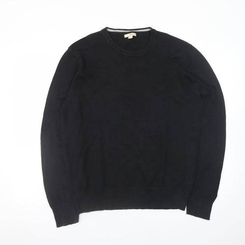 DKNY Jeans Men’s Black XL Cotton Crew Neck Pullover Jumper