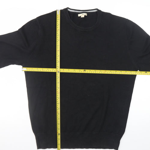 DKNY Jeans Men’s Black XL Cotton Crew Neck Pullover Jumper