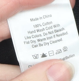 DKNY Jeans Men’s Black XL Cotton Crew Neck Pullover Jumper