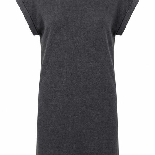 Zara Women Grey S T-Shirt Dress Short Sleeve Casual Jersey