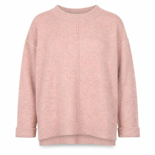 Monsoon Women Pink Crew Neck Long Sleeve Pullover Jumper L