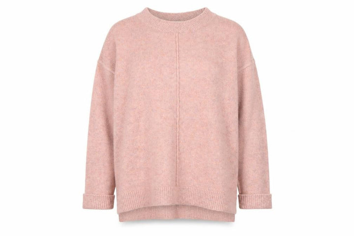 Monsoon Women Pink Crew Neck Long Sleeve Pullover Jumper L