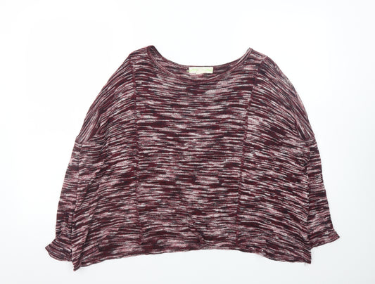 Staring at Stars Women's Red Knit Relaxed Jumper Size S